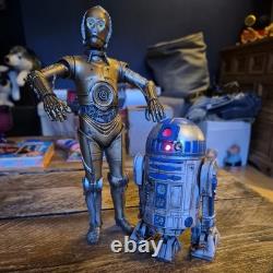 Custom Painted 16 scale Star Wars Droids C3PO And R2D2 action figures