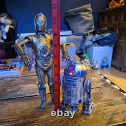 Custom Painted 16 scale Star Wars Droids C3PO And R2D2 action figures