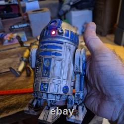 Custom Painted 16 scale Star Wars Droids C3PO And R2D2 action figures