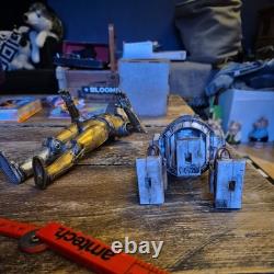 Custom Painted 16 scale Star Wars Droids C3PO And R2D2 action figures