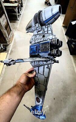 Custom Painted Hasbro Star Wars Power Of The Jedi B-Wing Fighter