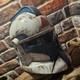 Custom Painted Phase1 Clone Trooper Helmet 11 Hasbro (red/blue/chrome #3)