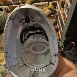 Custom Painted Phase1 Clone Trooper Helmet 11 Hasbro (red/blue/chrome #3)