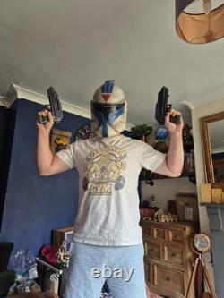 Custom Painted Star Wars Clone Trooper Helmet And Blaster set #3