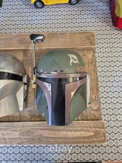 Custom Painted Star Wars Mandalorian Trio Wall Art (Lighter wood)