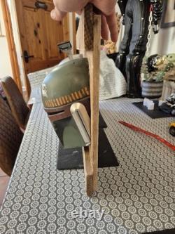 Custom Painted Star Wars Mandalorian Trio Wall Art (Lighter wood)