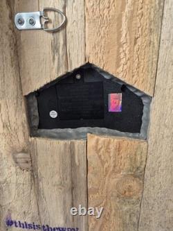 Custom Painted Star Wars Mandalorian Trio Wall Art (Lighter wood)