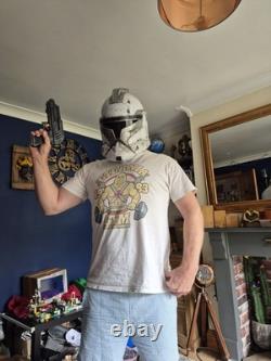 Custom Painted Talking Star Wars Clone Trooper Helmet And Blaster set #2