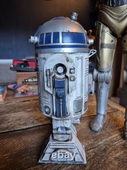 Custom Painted Weathered 21 Talking C3PO & 11 Beeping R2D2