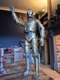 Custom Painted Weathered 21 Talking C3PO & 11 Beeping R2D2