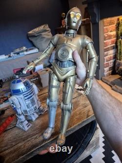 Custom Painted Weathered 21 Talking C3PO & 11 Beeping R2D2