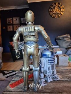 Custom Painted Weathered 21 Talking C3PO & 11 Beeping R2D2 Custom Painted Weathered 21 Talking C3PO & 11 Beeping R2D2