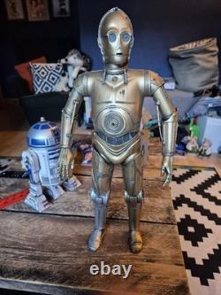 Custom Painted Weathered 21 Talking C3PO & 11 Beeping R2D2