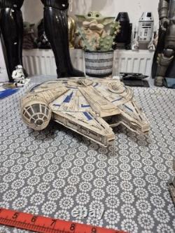 Custom Painted Weathered Solo Millenium Falcon'Kessell Run 21 Lights &Sounds