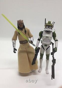 Custom Phase II Captain Lock & Eeth Koth Figures Star Wars Clone Wars