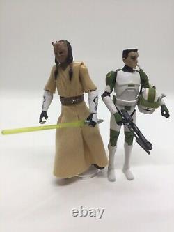 Custom Phase II Captain Lock & Eeth Koth Figures Star Wars Clone Wars