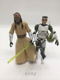 Custom Phase II Captain Lock & Eeth Koth Figures Star Wars Clone Wars