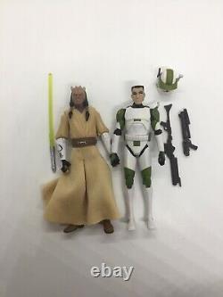 Custom Phase II Captain Lock & Eeth Koth Figures Star Wars Clone Wars