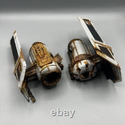 Custom Star Wars Aquarium Decor Wrecked Tie Bomber 8.5x8.5in. Hand Painted Model