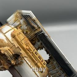 Custom Star Wars Aquarium Decor Wrecked Tie Bomber 8.5x8.5in. Hand Painted Model