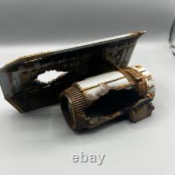 Custom Star Wars Aquarium Decor Wrecked Tie Bomber 8.5x8.5in. Hand Painted Model