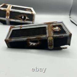 Custom Star Wars Aquarium Decor Wrecked Tie Bomber 8.5x8.5in. Hand Painted Model