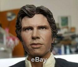 Custom Star Wars Han Solo Recast Professionally Painted Head Only 16 Scale