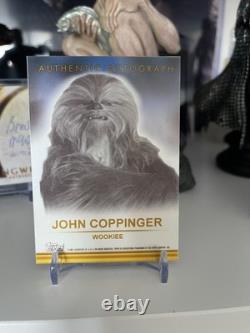 Custom Star Wars John Coppinger Auto Wookiee card Signed