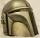 Custom Star Wars Mandalorian Adult Helmet Weathered Deluxe Painted Jango Fett
