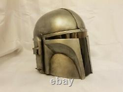 Custom Star Wars Mandalorian Adult Helmet Weathered Deluxe Painted Jango Fett