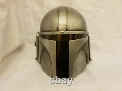 Custom Star Wars Mandalorian Adult Helmet Weathered Deluxe Painted Jango Fett