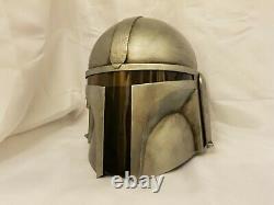 Custom Star Wars Mandalorian Adult Helmet Weathered Deluxe Painted Jango Fett