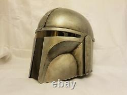 Custom Star Wars Mandalorian Adult Helmet Weathered Deluxe Painted Jango Fett