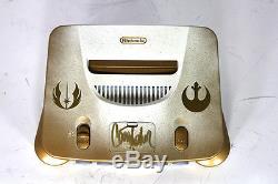 Custom Star Wars N64 Console signed by Carrie Fisher with RGB/LED mods