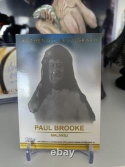 Custom Star Wars Paul Brooke Auto Malakili card Signed