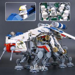 Custom Star Wars Republic Dropship with AT-OT Walker Lego compatible & clone lot