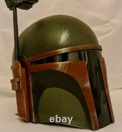 Custom Star Wars Weathered Boba Fett Mandalorian Adult Helmet Painted