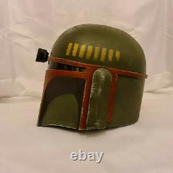 Custom Star Wars Weathered Boba Fett Mandalorian Adult Helmet Painted