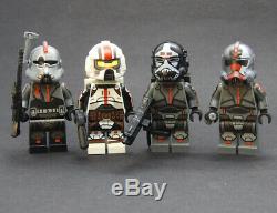 Custom Star Wars minifigures Bad Batch Clone Trooper on lego bricks
