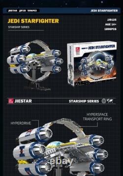 Custom Version LEGO 7661 Star Wars Jedi Starfighter With Hyperdrive Model