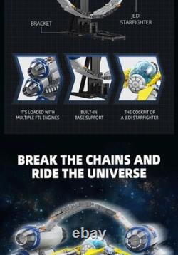 Custom Version LEGO 7661 Star Wars Jedi Starfighter With Hyperdrive Model