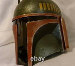 Custom Weathered Mandalorian Boba Fett Adult Helmet Star Wars Painted