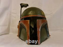 Custom Weathered Mandalorian Boba Fett Adult Helmet Star Wars Painted