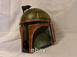Custom Weathered Mandalorian Boba Fett Adult Helmet Star Wars Painted