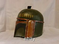 Custom Weathered Mandalorian Boba Fett Adult Helmet Star Wars Painted