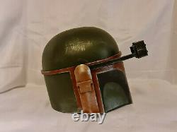 Custom Weathered Mandalorian Boba Fett Adult Helmet Star Wars Painted