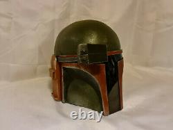 Custom Weathered Mandalorian Boba Fett Adult Helmet Star Wars Painted