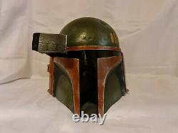 Custom Weathered Mandalorian Boba Fett Adult Helmet Star Wars Painted