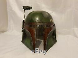 Custom Weathered Mandalorian Boba Fett Deluxe Adult Helmet Star Wars Painted