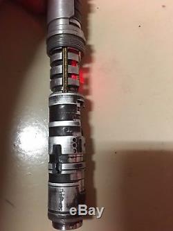Custom made Star Wars Sith lightsaber withcrystal chamber by Gary Morris nbv4 rra